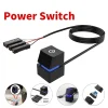 Computer Desktop Switch 1.8m Blue LED Light PC Motherboard External Start Power Switch On/Off Button Extension Cable For Laptops
